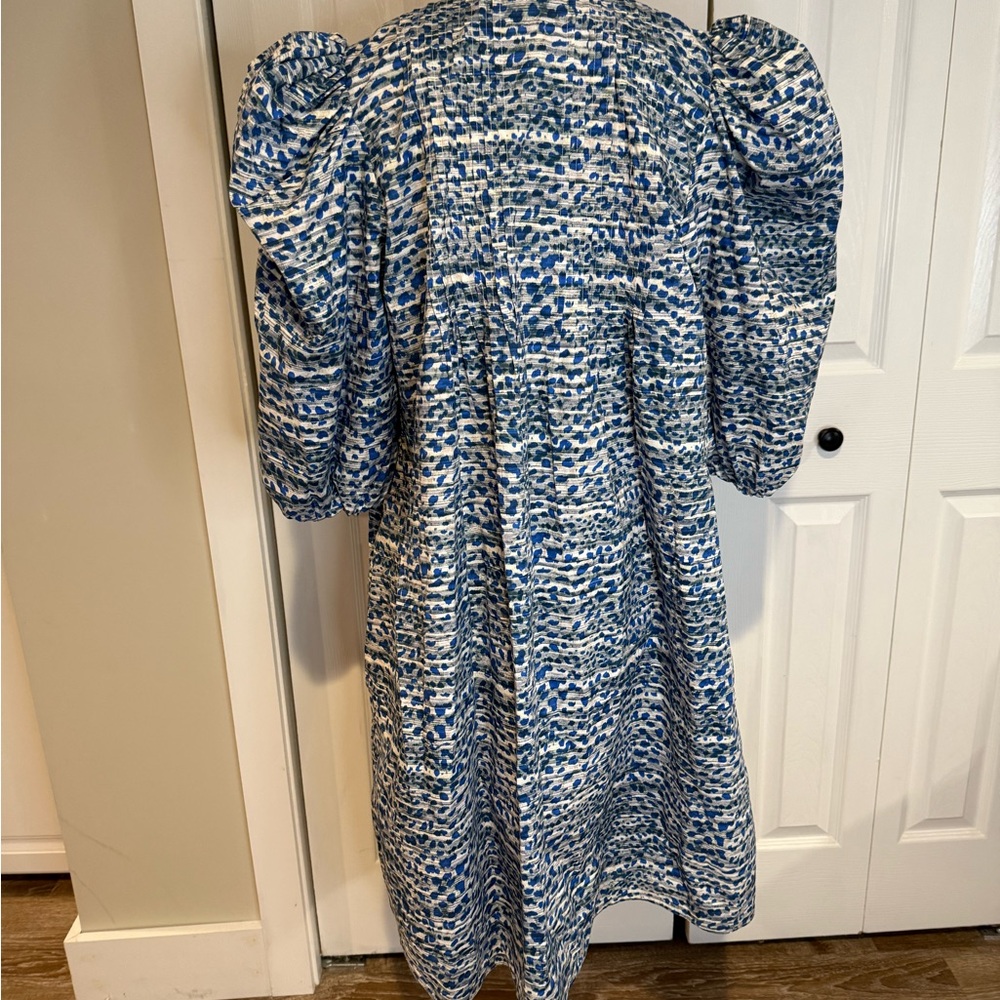 Hunter Bell, Jenkins Dress Blue/Gray Leopard Breaststroke Print, Size Large NWOT - Picture 9 of 16